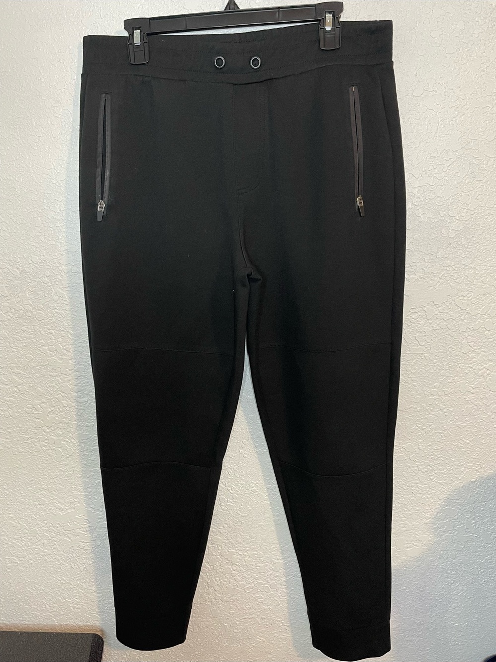 Aeropostale Black Zip-Pocket Jogger Pants
